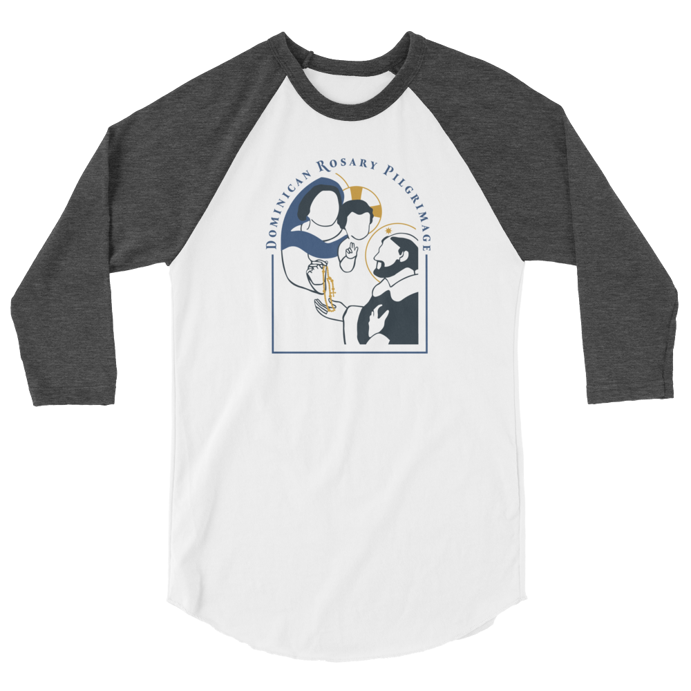 Dominican Rosary Pilgrimage Baseball T-shirt