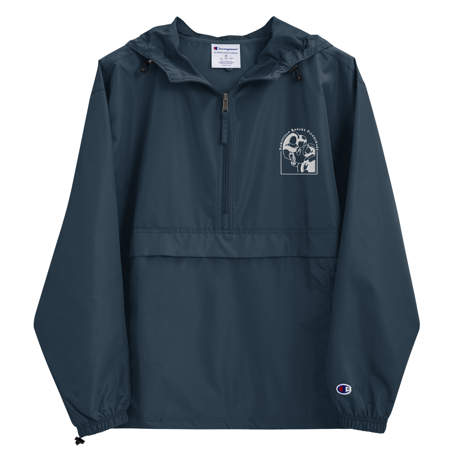 Dominican Rosary Pilgrimage Packable Quarter Zip Jacket