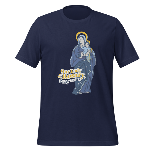 Our Lady of the Rosary (Blue) T-shirt