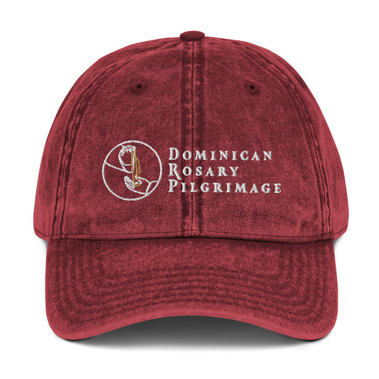 Dominican Rosary Pilgrimage Vintage Cotton Twill Cap